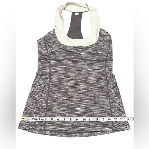 Lululemon, Scoop Tank Racerback, Size 6, Grey, White 🏃♀️➡️ - Picture 9 of 13